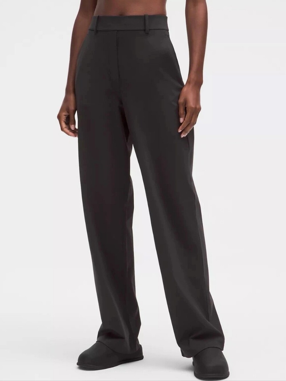 LULULEMON Daydrift Sz M High-rise Straight-leg Trouser Pants Black Women's